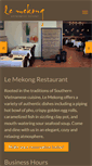 Mobile Screenshot of lemekongcuisine.com